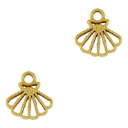 Breloques en acier Inox coquille Doré