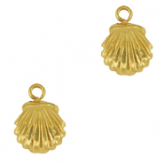 Breloques en acier Inox coquille Doré