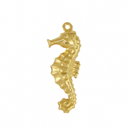 Breloques en acier Inox hippocampe Doré