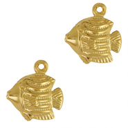 Breloques en acier Inox poisson Doré
