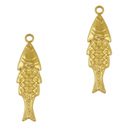 Breloques en acier Inox poisson Doré