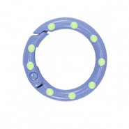 Apprêts colorés anneau porte-clés Bleu-vert