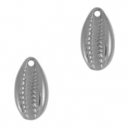 Breloques en acier Inox cauri Argenté