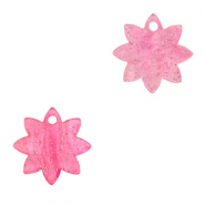 Pendentifs en résine fleur Rose