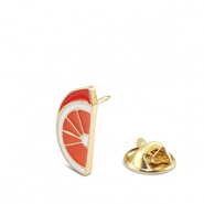Pins orange Orange-blanc-rouge-doré