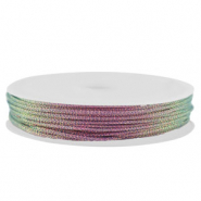 Fil macramé tressé 0,8mm Violet métallique