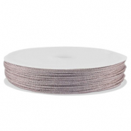 Fil macramé tressé 0,8mm Violet clair métallique