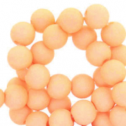 Perles acryliques 6 mm Pêche