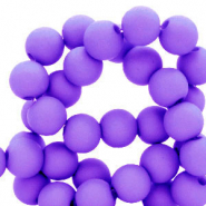 Perles acryliques 6 mm Violet foncé