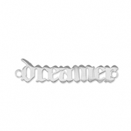 Breloques en acier Inox connecteur ''dreamer'' Argenté