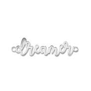 Breloques en acier Inox connecteur ''dreamer'' Argenté