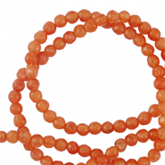 Pierres naturelles 3mm facettées Orange