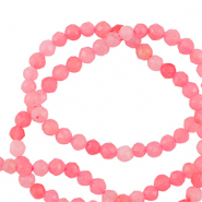 Pierres naturelles 3mm facettées Rose corail