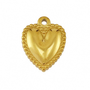 Breloques en acier Inox coeur Doré