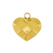 Breloques en acier Inox coeur Doré