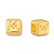 Perles alphabet en métal DQ M/W Doré (sans nickel)