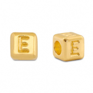 Perles alphabet en métal DQ E Doré (sans nickel)