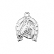 Breloques en acier Inox cheval Argenté