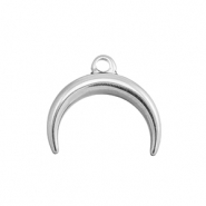 Breloques en acier Inox lune Argenté