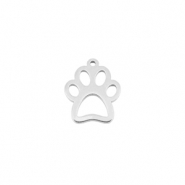 Breloques en acier Inox patte de chien Argenté