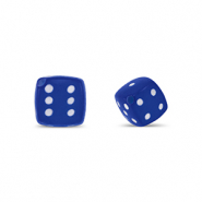 Perles acryliques dés Bleu foncé