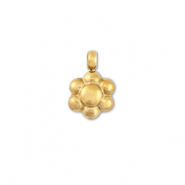 Breloques en acier Inox fleur Doré