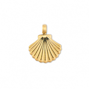 Breloques en acier Inox coquille Doré