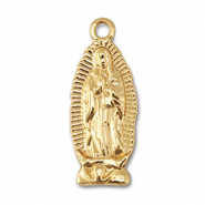 Breloques en métal femme avec couronne Doré