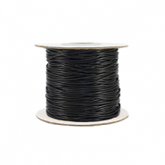 Fil macramé tressé 1mm Noire
