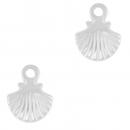 Breloques en acier Inox coquille Argenté