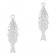 Breloques en acier Inox poisson Argenté
