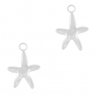 Breloques en acier Inox étoile de mer Argenté
