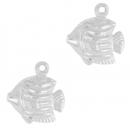 Breloques en acier Inox poisson Argenté