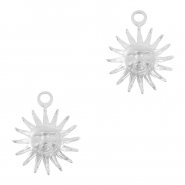 Breloques en acier Inox soleil Argenté