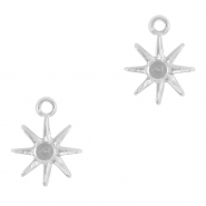 Breloques en acier Inox étoile Argenté