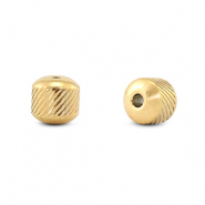 Perles en acier inox 8mm Doré