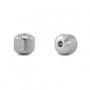 Perles en acier inox 8mm Argenté