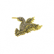 Broches colibri Doré-noir