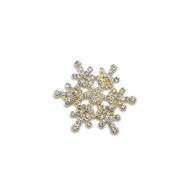 Broches flocon de neige Doré