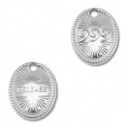 BY31® Breloque en acier Inox numéros des anges 999 / release Argenté
