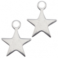 Breloques DQ étoile Argenté antique (sans nickel)