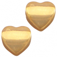 Métal DQ cœur 8mm Doré (sans nickel)