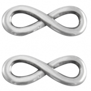 Breloques en métal DQ Infini 15mm Argenté antique (sans nickel)