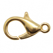 Appr&ecirc;ts en m&eacute;tal DQ fermoir mousqueton 15mm Dor&eacute; (sans nickel)