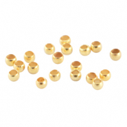 M&eacute;tal DQ perles &agrave; &eacute;craser 2mm Dor&eacute; (sans nickel)