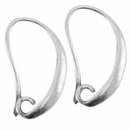 Boucles d'oreilles crochets en métal DQ argenté antique (sans nickel)