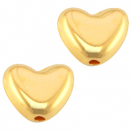 Perles en métal DQ cœur Ø0.9mm doré (sans nickel)
