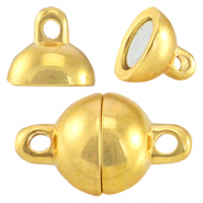 Fermoir aimanté en métal DQ boule 8mm doré (sans nickel)