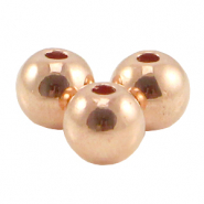 Perles en métal DQ 4mm Doré rosé (sans nickel)