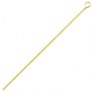 Clou &agrave; t&ecirc;te ronde en m&eacute;tal DQ 70mm Dor&eacute; (sans nickel)